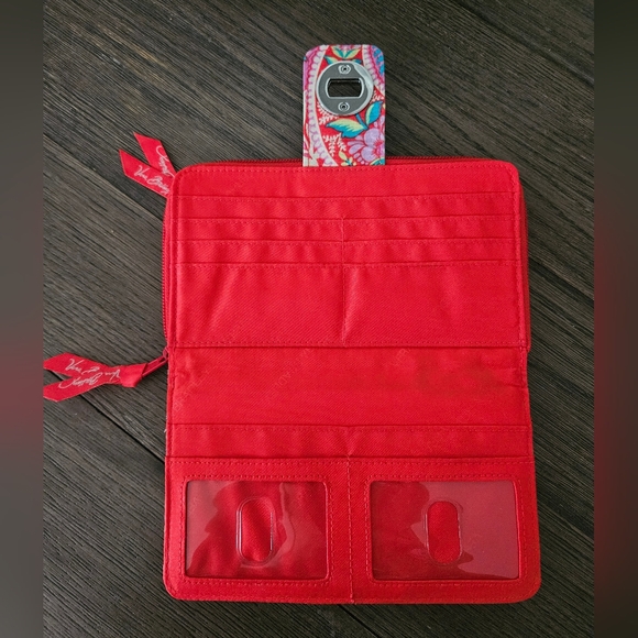 Vera Bradley Paisley In Paradise Turnlock Wallet - Picture 2 of 7